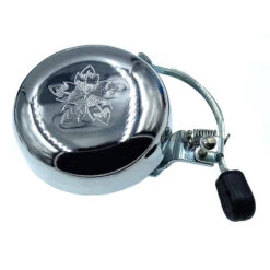 Sonnette Timbre Vintage Chrome Argent Diam 80 Mm