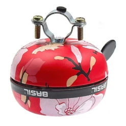 Sonnette Vélo 80 Mm Magnolia Poppy Red Basil -Messingschlager Soldes sonnette velo 80 mm magnolia poppy red basil 3