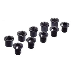 Vis Cheminée Noires Pour Pédalier Double Plateau - Par 5 Newton